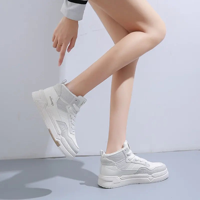 High Top Tennis Female Shoes - Season Prestige