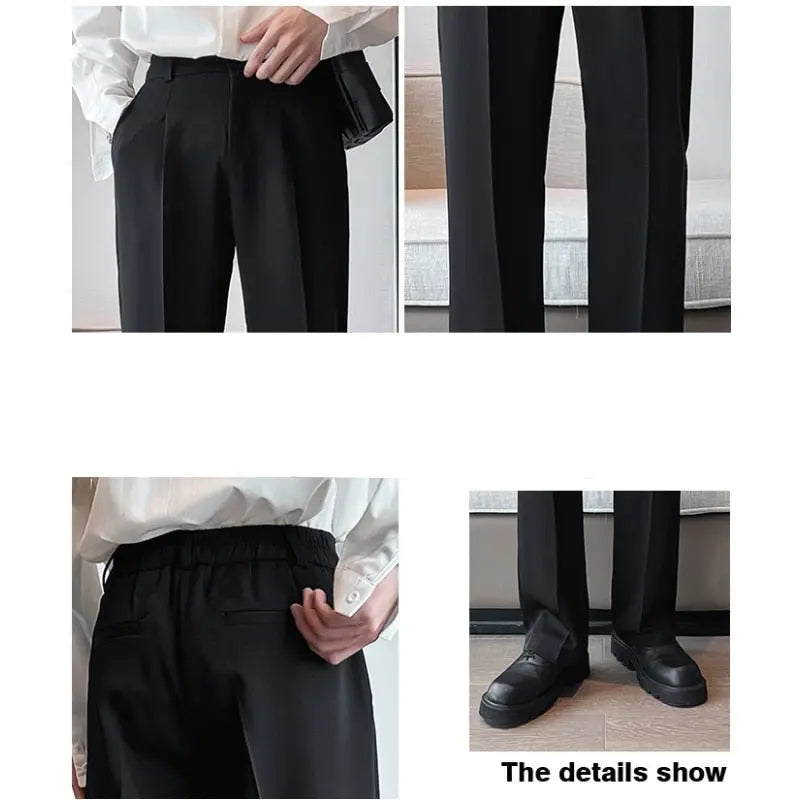 Casual Wide Leg Trousers For Men - Season Prestige