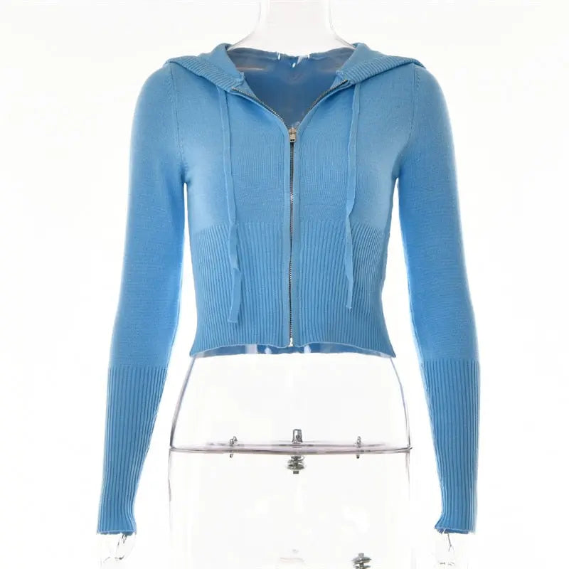 Long Sleeve Zipper Hooded Women Tracksuit - Season Prestige