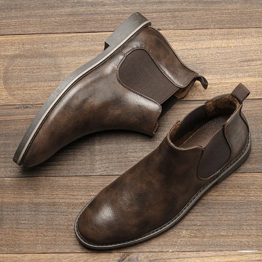 Men Leather Boots - Season Prestige