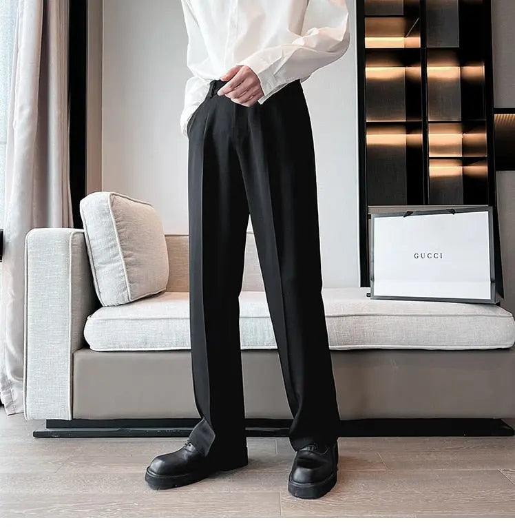 Casual Wide Leg Trousers For Men - Season Prestige