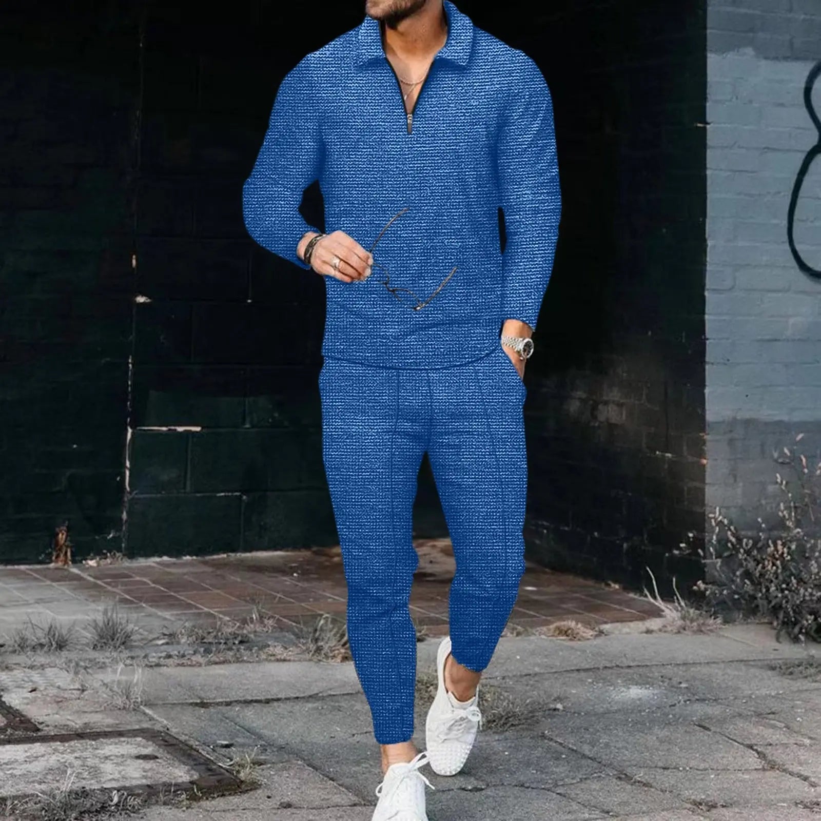 Men V-neck Clothing Sets - Season Prestige