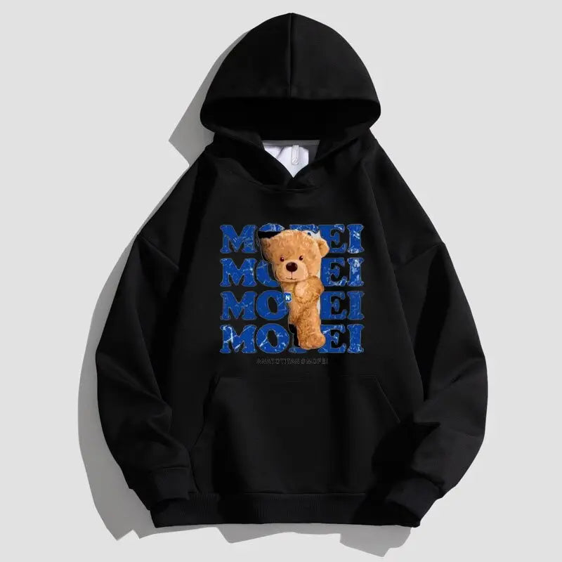 Bear Printed Hoody For Men/Women - Season Prestige