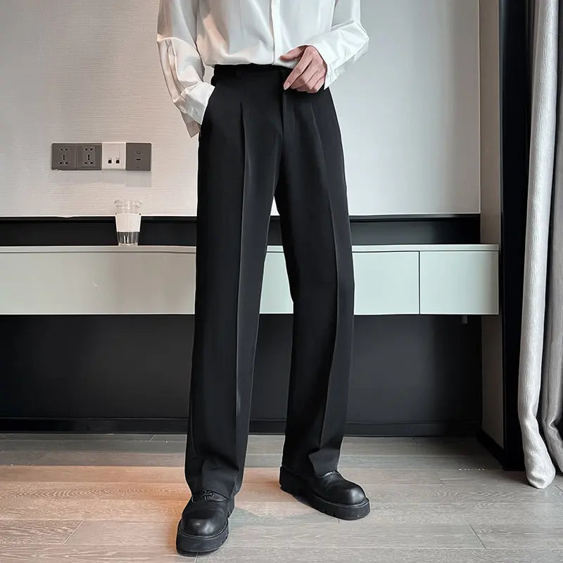 Casual Wide Leg Trousers For Men - Season Prestige