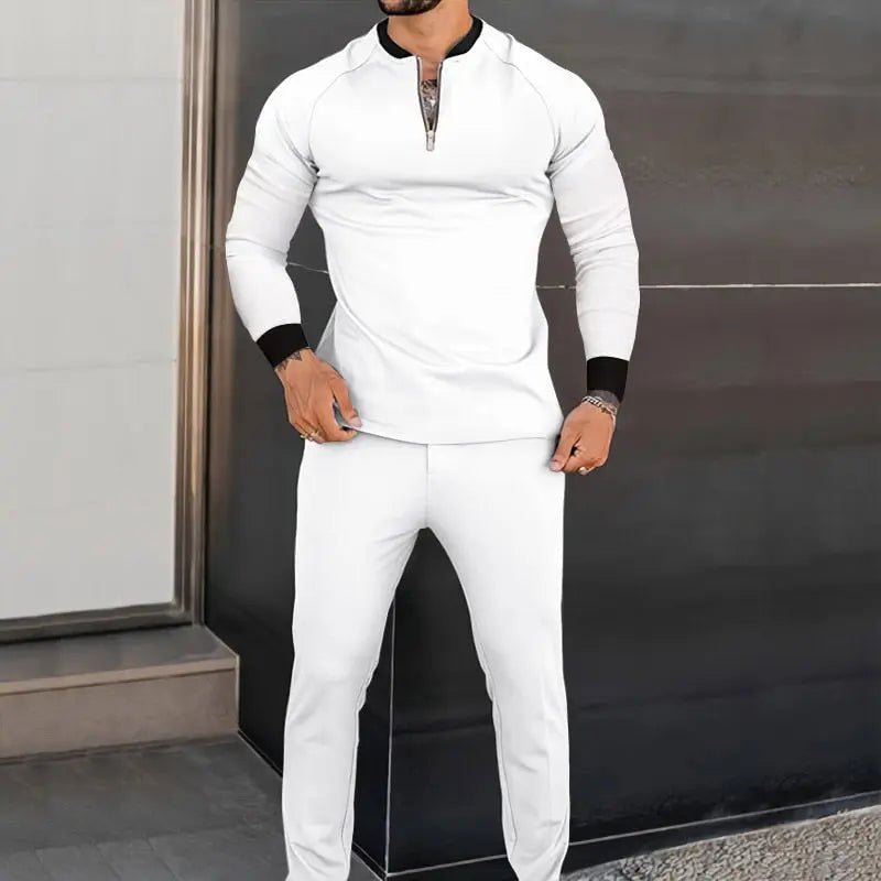 Men V-neck Clothing Sets - Season Prestige