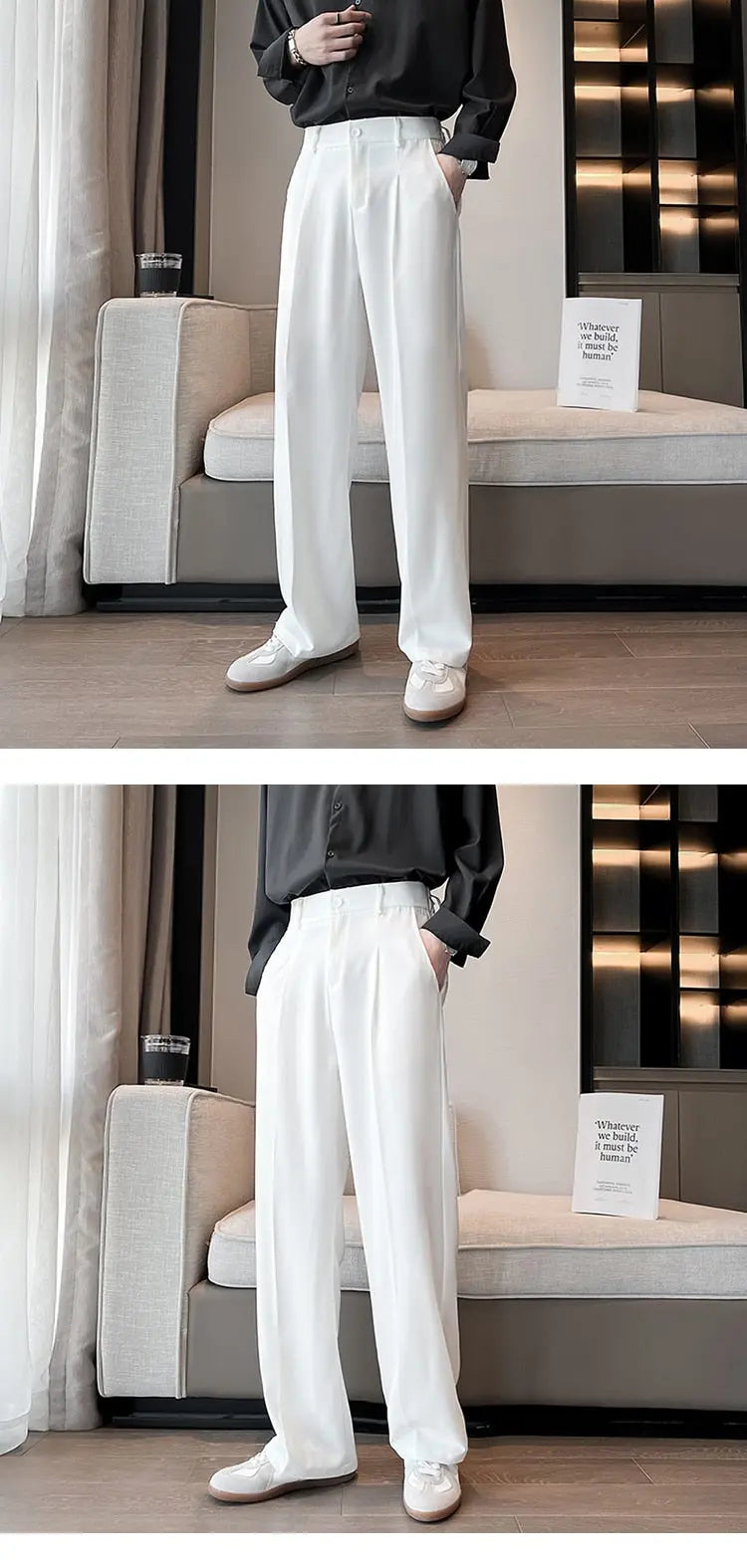 Casual Wide Leg Trousers For Men - Season Prestige