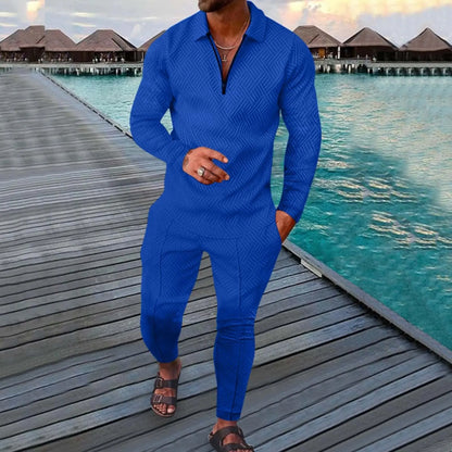 Men V-neck Clothing Sets - Season Prestige