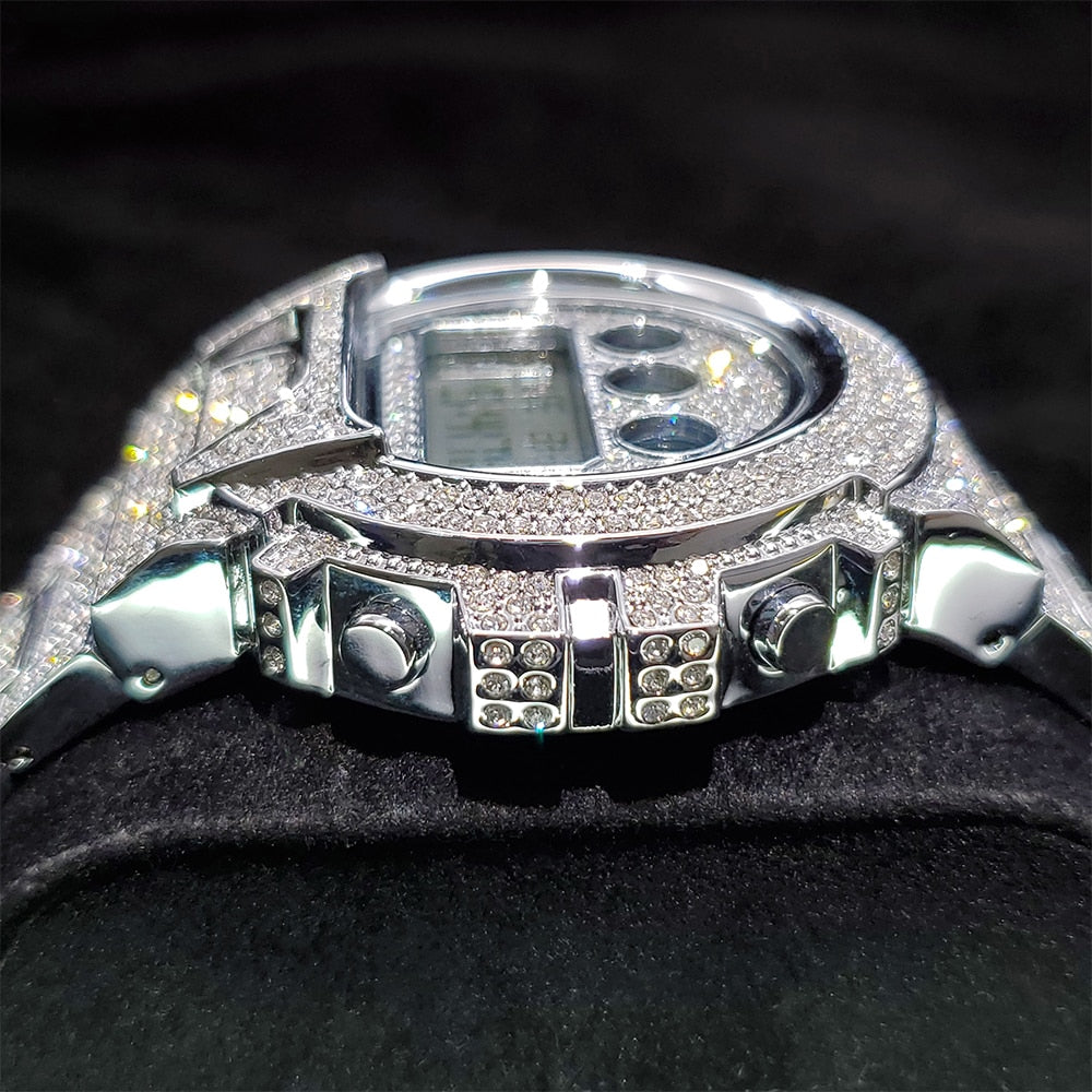 Digital Diamond Quartz Wristwatches Season Prestige