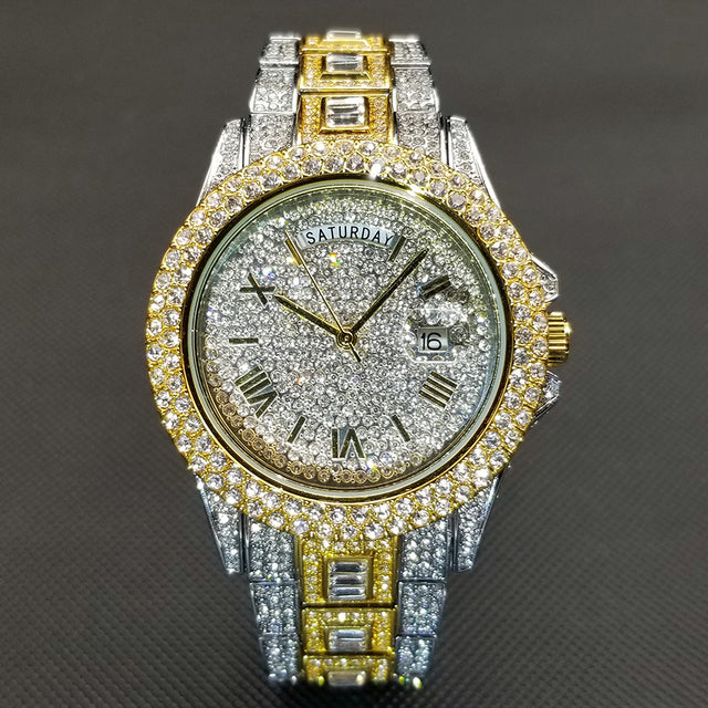 Full Iced Crystal Watch Season Prestige