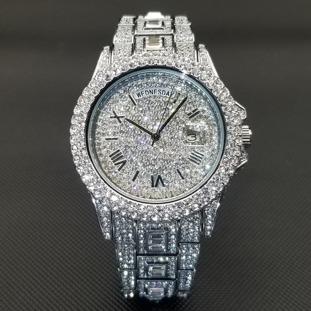 Full Iced Crystal Watch Season Prestige