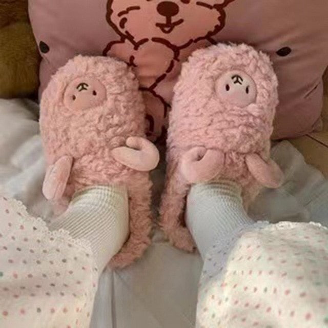 Fluffy Cute Animal Slippers Season Prestige