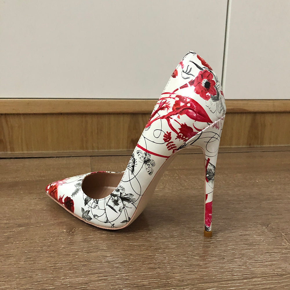 Veowalk Flowers Stiletto Pumps Season Prestige