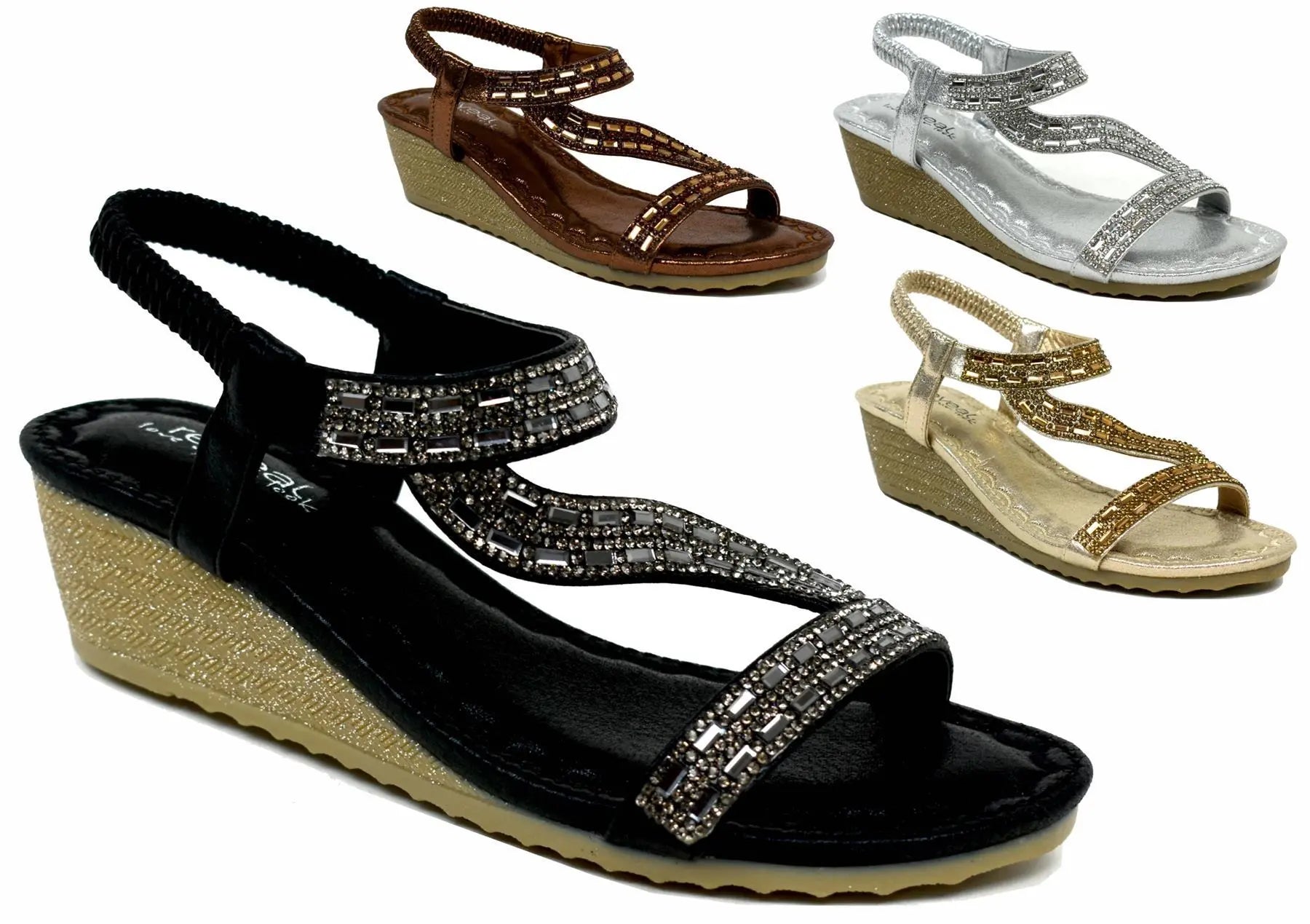 Women open toe leather sandals - Season Prestige