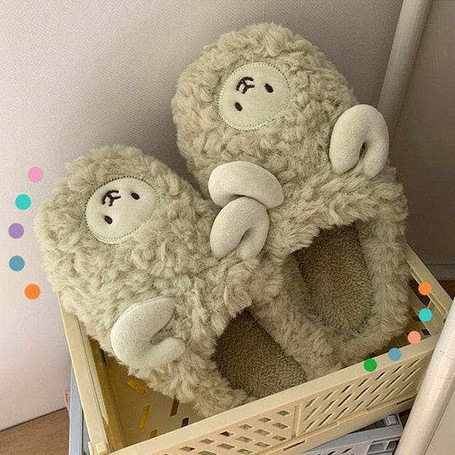 Fluffy Cute Animal Slippers Season Prestige