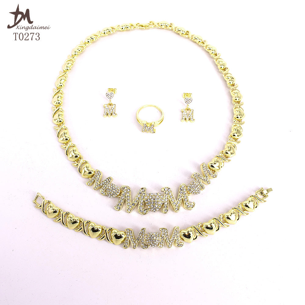 Gold-Plated Jewelry Set Season Prestige