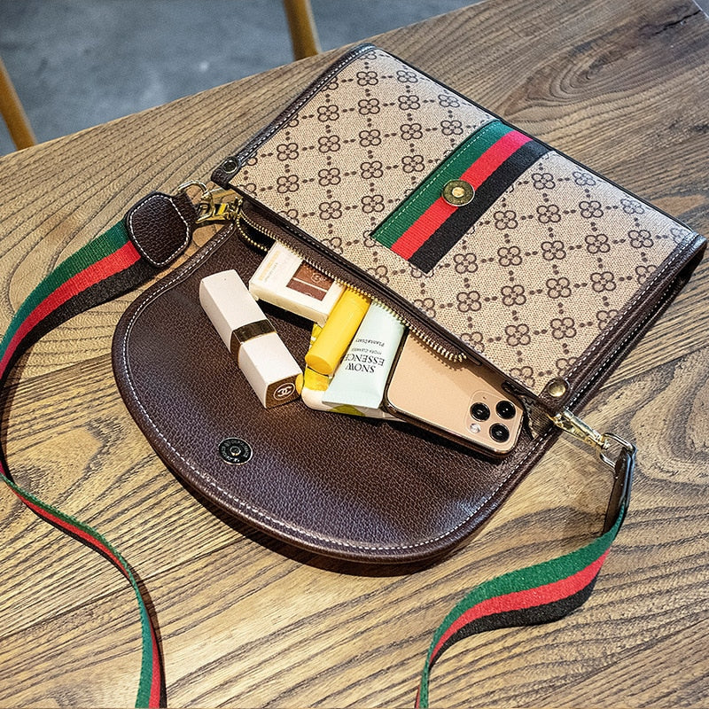 Luxury Canvas Shoulder Bag Season Prestige