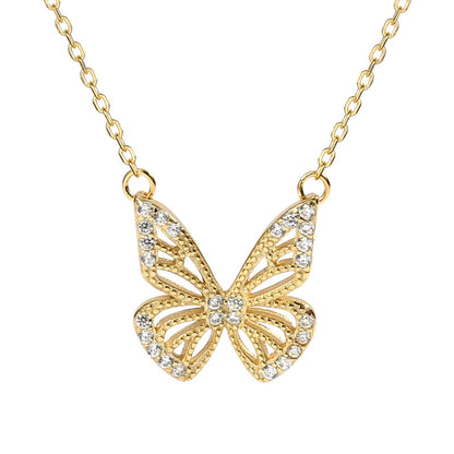 Clavicle Chain Butterfly Necklace Season Prestige