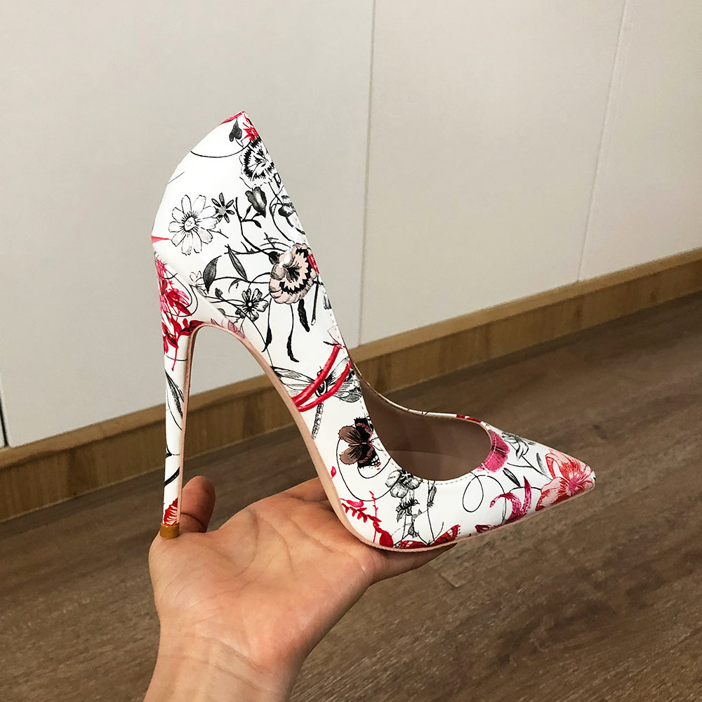 Veowalk Flowers Stiletto Pumps Season Prestige