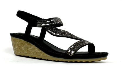 Women open toe leather sandals - Season Prestige